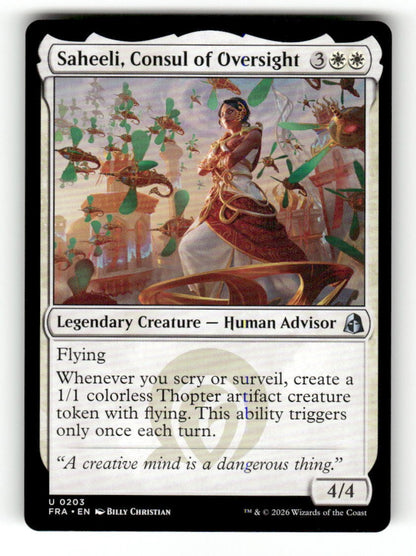 Saheeli, Consul of Oversight