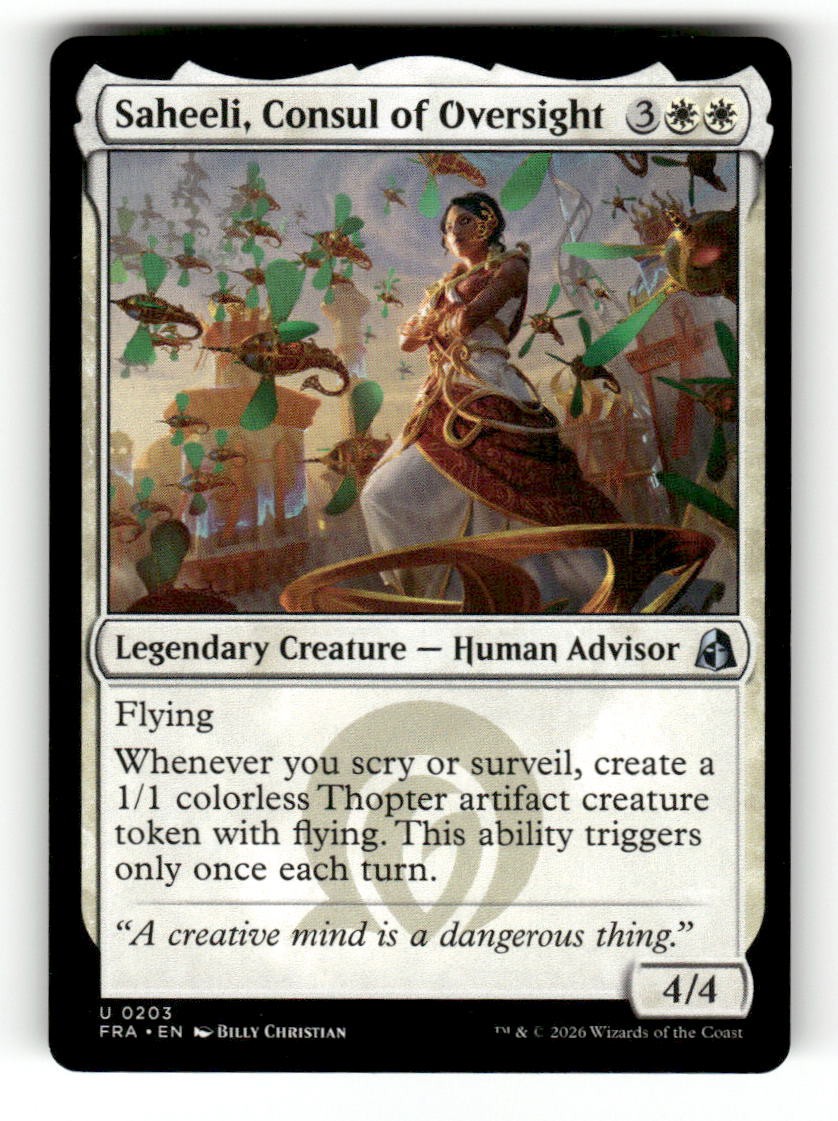 Saheeli, Consul of Oversight