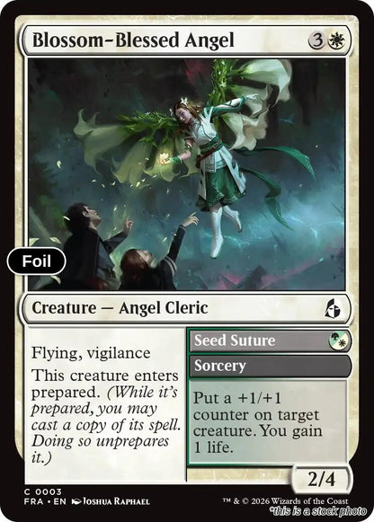 Blossom-Blessed Angel