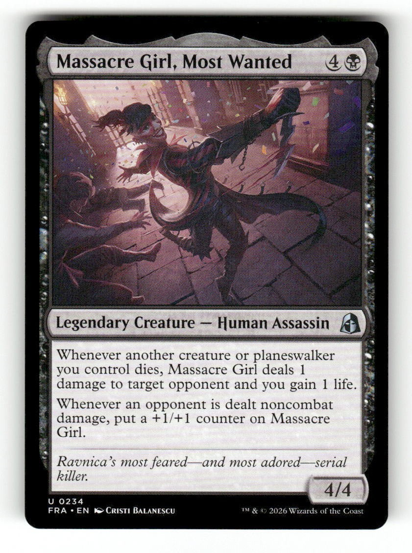Massacre Girl, Most Wanted