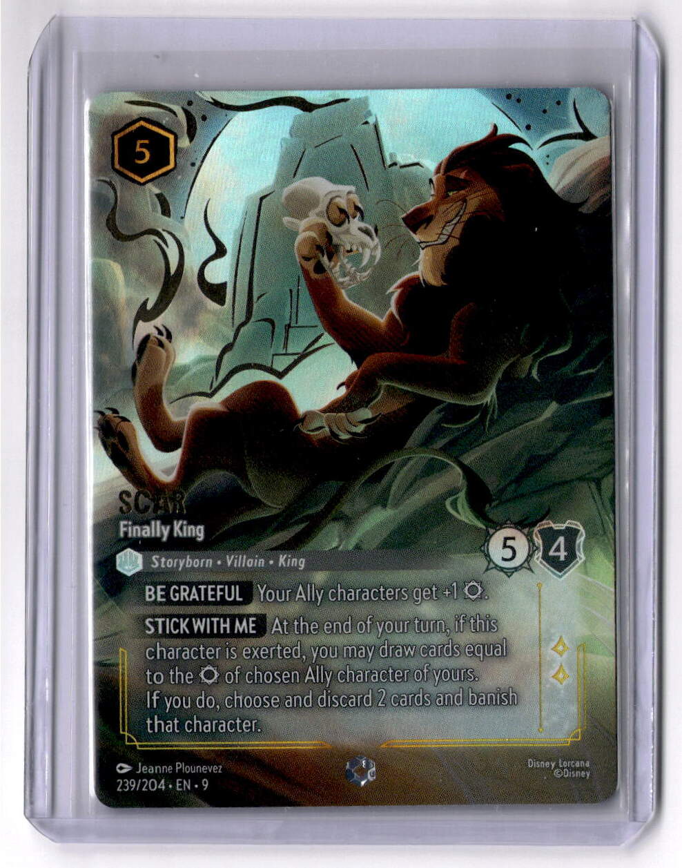Scar - Finally King (Enchanted) Enchanted Fabled 239/204 NM