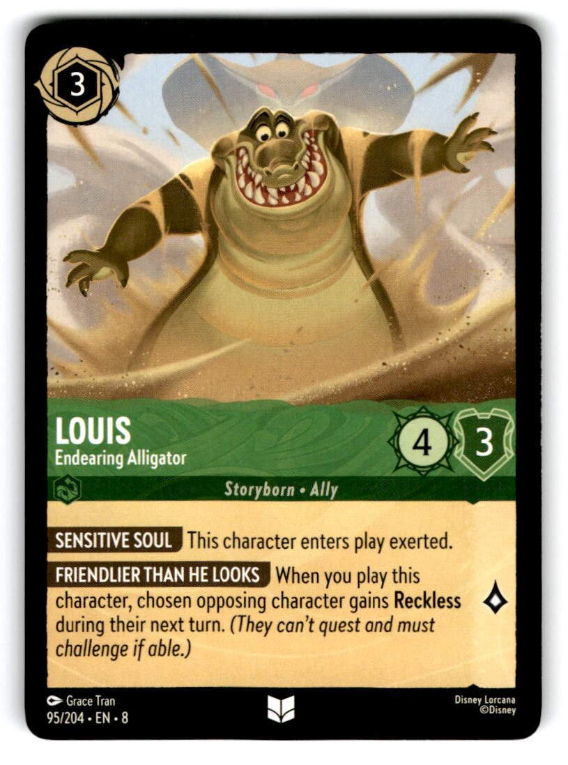 Louis - Endearing Alligator Uncommon Reign of Jafar 95/204 NM 