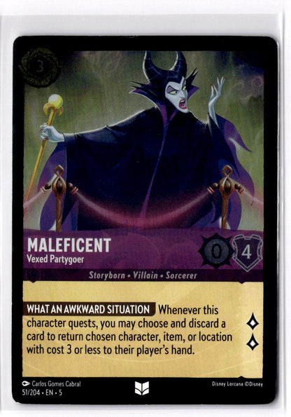 Maleficent - Vexed Partygoer Uncommon Shimmering Skies Foil 51/204 NM
