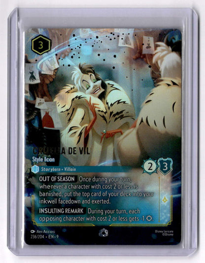 Cruella De Vil - Style Icon (Enchanted) Enchanted Fabled 236/204 NM