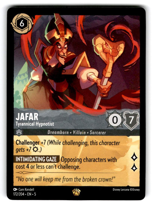 Jafar - Tyrannical Hypnotist Legendary Shimmering Skies 172/204 NM 